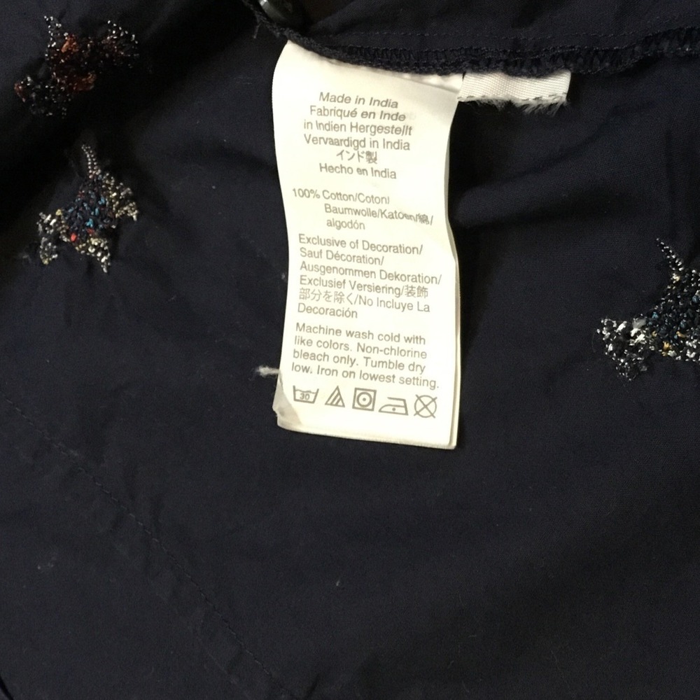 Woman's J Crew Perfect Shirt In Dog Days Embroidery Scottish Terrier Size 2 - Picture 7 of 8